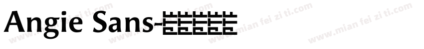 Angie Sans字体转换
